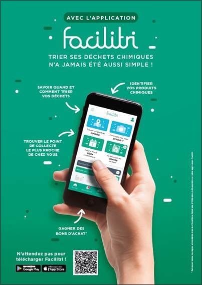 Visuel pour télécharger l'application facilitri