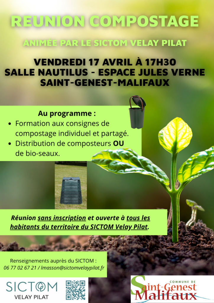 Affiche réunion compostage